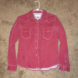 Ryan Michael Pearl snap shirt.